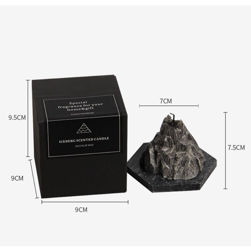 4 tipos de velas aromáticas de iceberg y volcán
