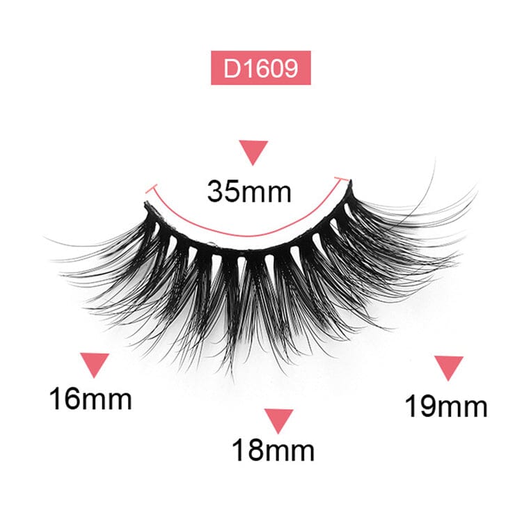 1 Pair Of High Imitation Mink Hair False Eyelashes