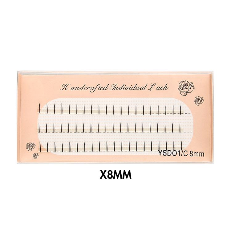 Single Cluster Three Row Natural Simulation Single False Eyelashes