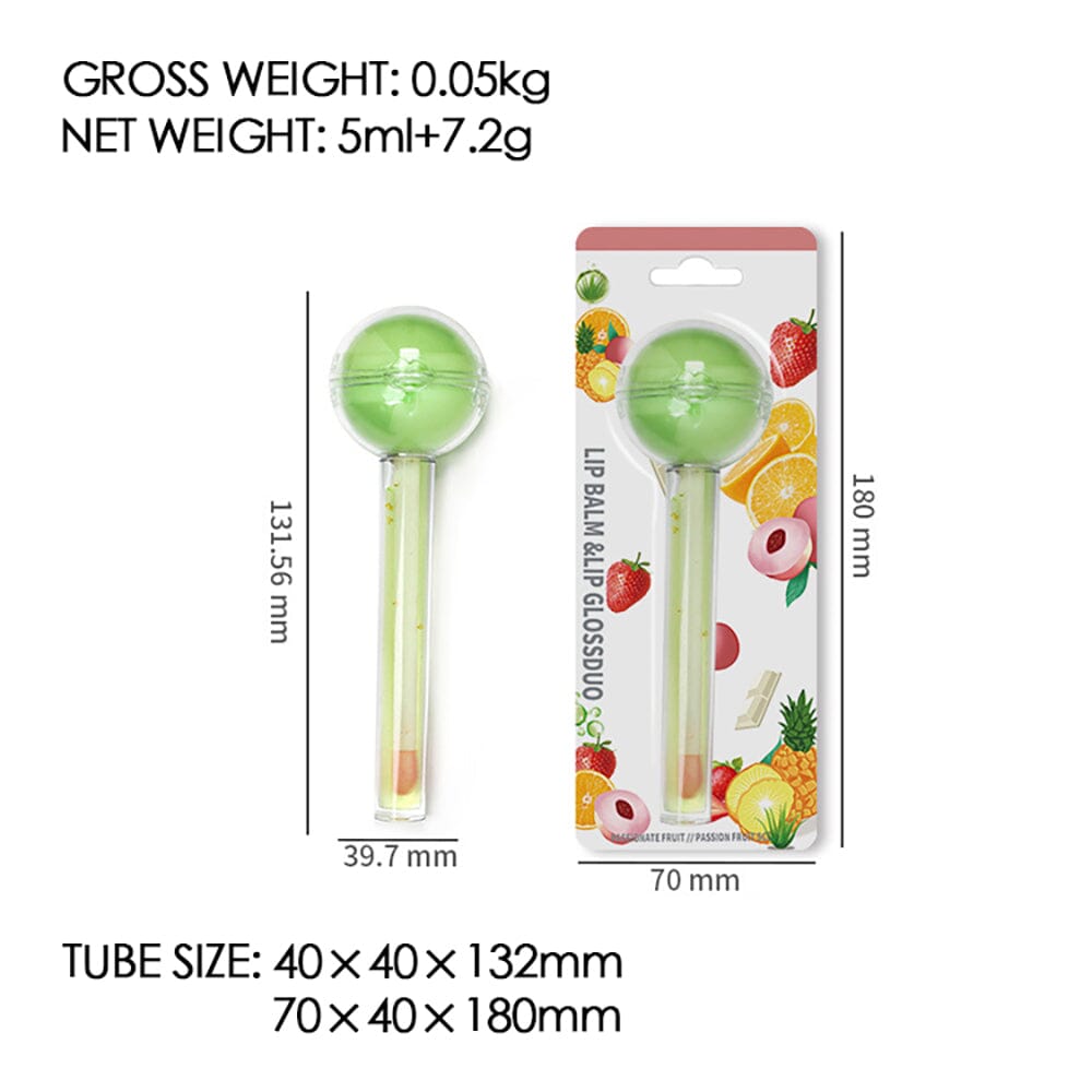 Logotipo personalizado de aceite de labios transparente de 10 colores