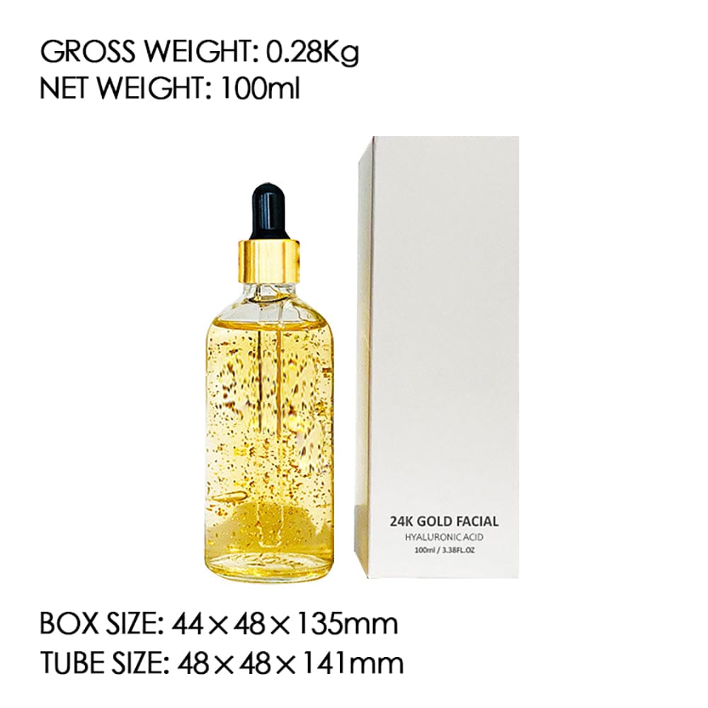 Essence hydratante à la feuille d'or 24 carats / Sérum anti-âge pour le visage Sérum de soins de la peau