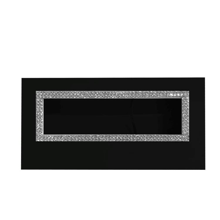 1 paire de faux cils en poils de vison imitation 3d avec boîte noire carrée