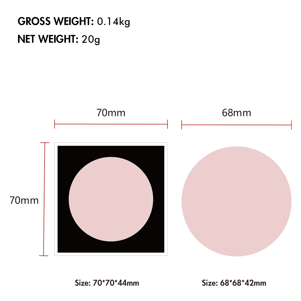 10 colours pink lid setting powder with black boxes