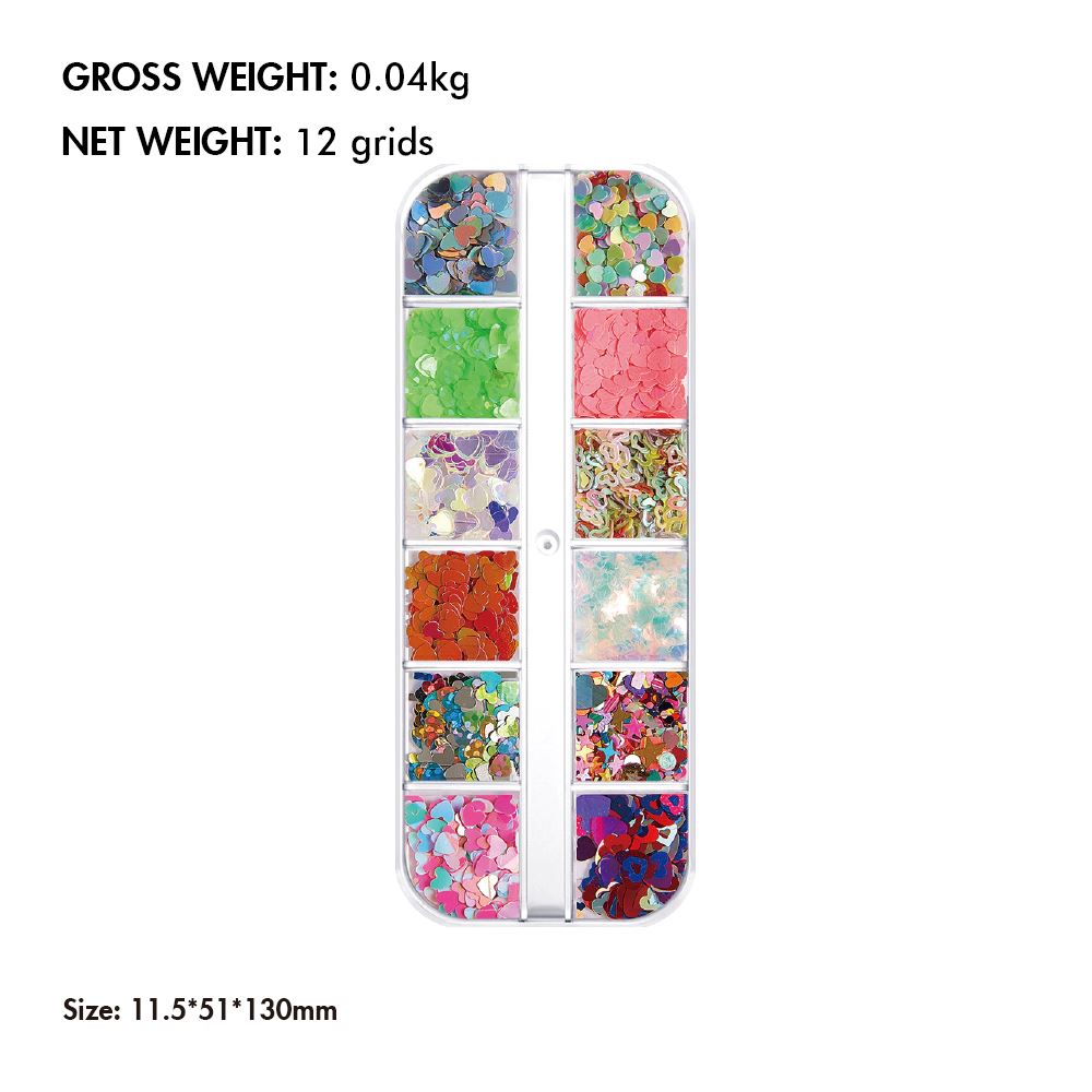 Schneeflocke Weihnachtsmann Baum Nail Art Ornament Glitter Diamant