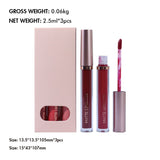 Nude Pink matte lip gloss Set (3PCS)