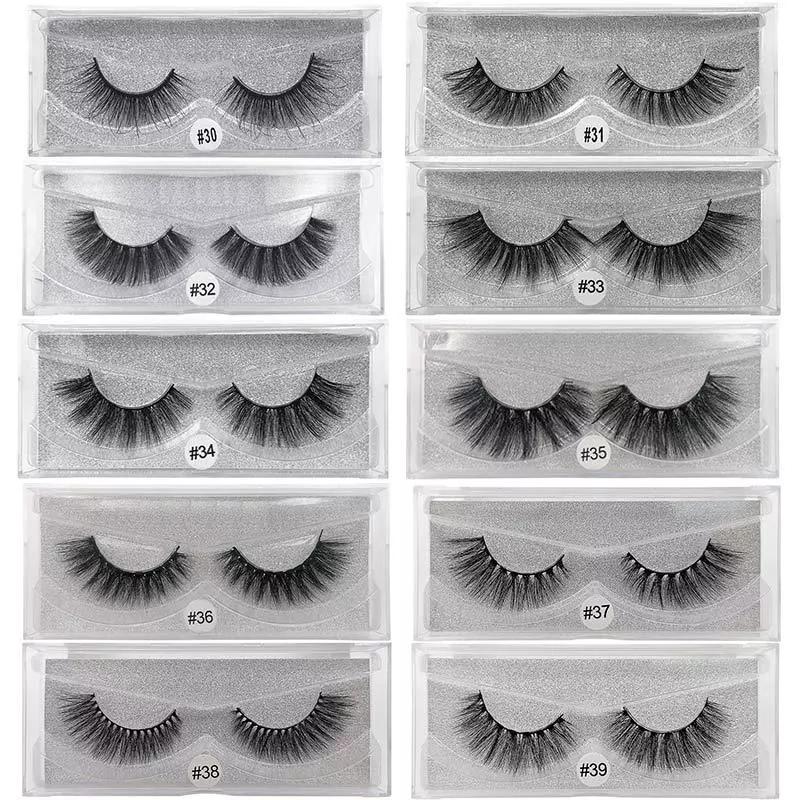 False eyelashes 1pair (Mink hair)