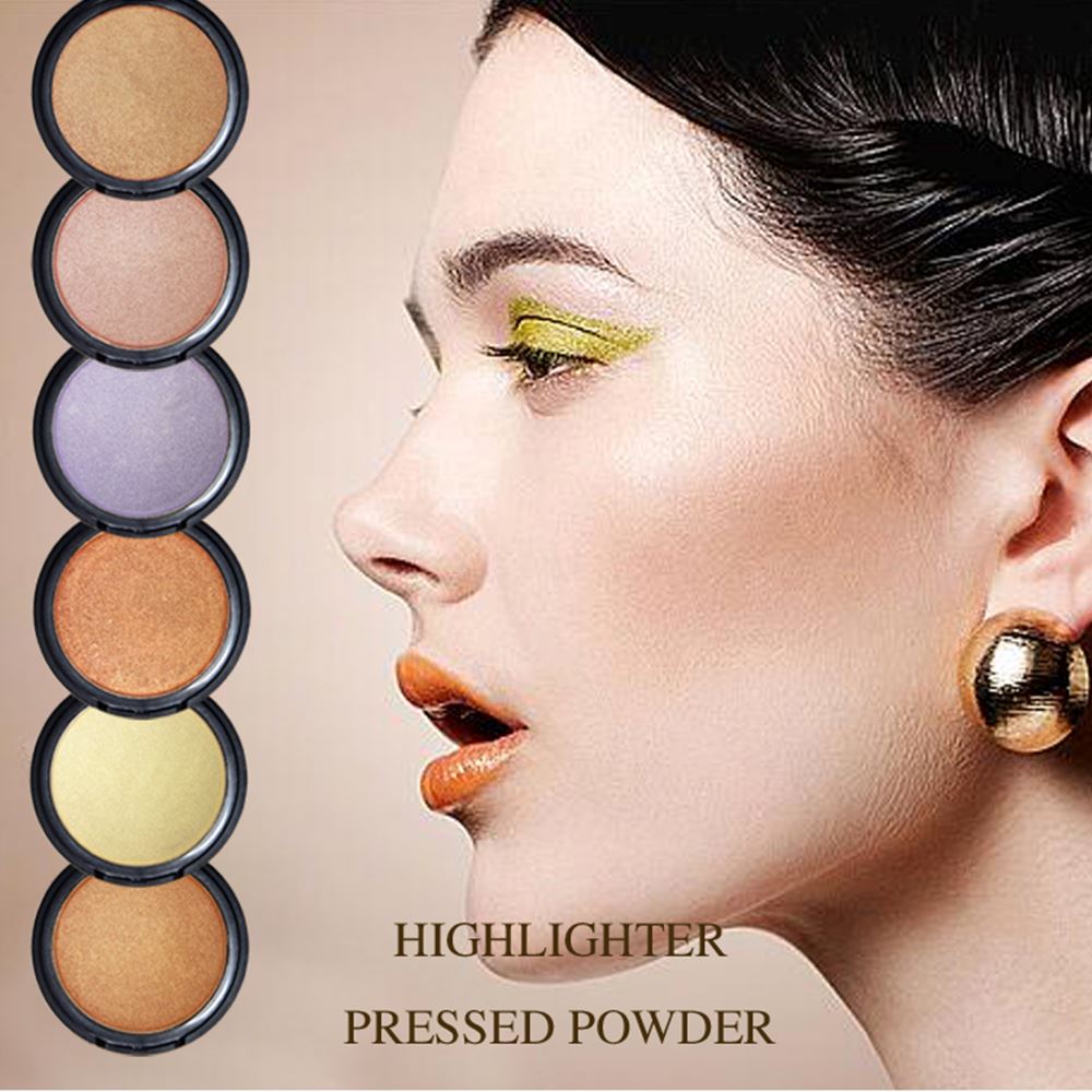 6 Colors Compact Highlight Powder