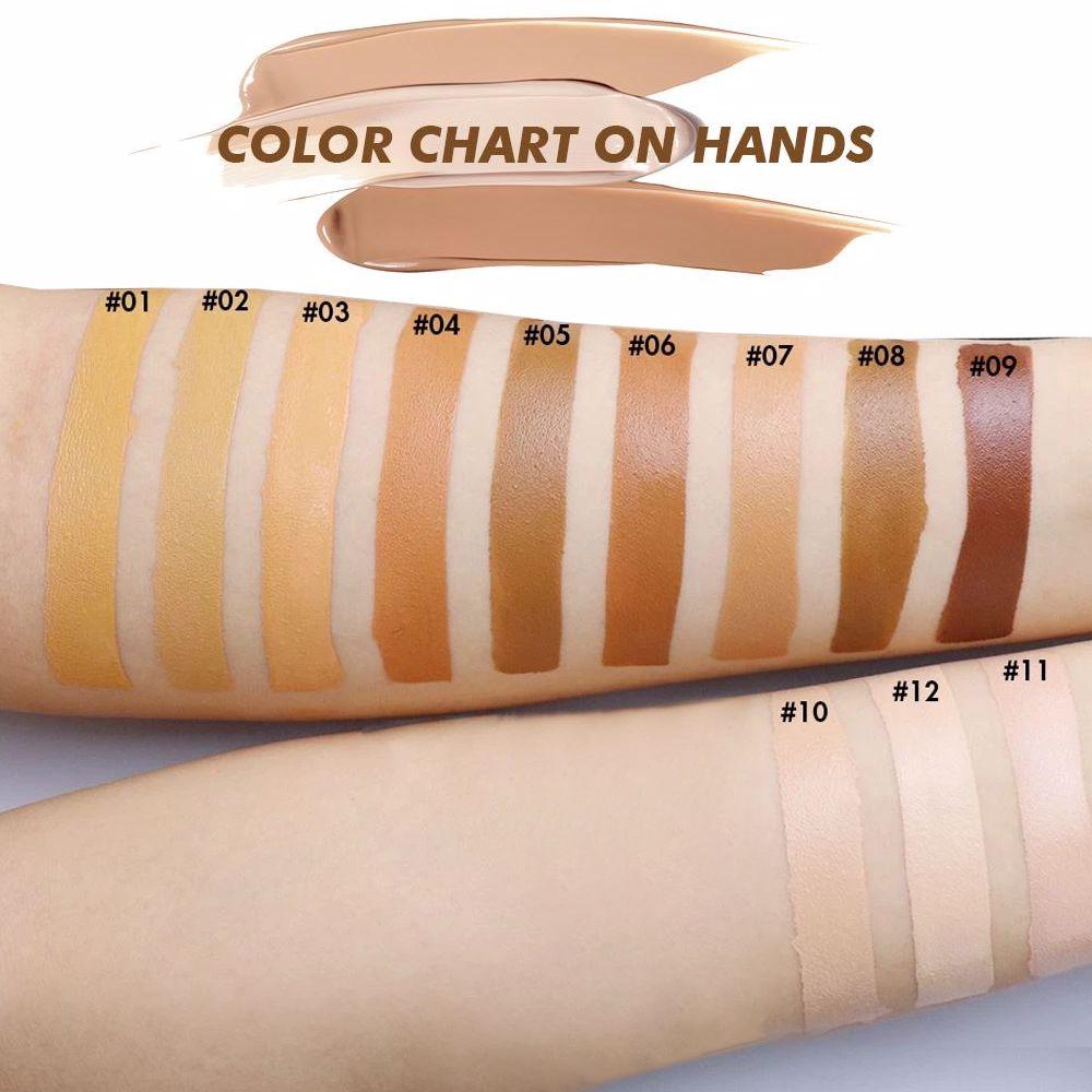 15 Colors Black Round Tube Foundation(50pcs free shipping)