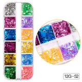 Schneeflocke Weihnachtsmann Baum Nail Art Ornament Glitter Diamant