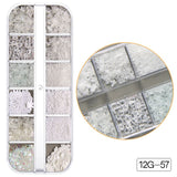 Schneeflocke Weihnachtsmann Baum Nail Art Ornament Glitter Diamant