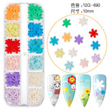 Schneeflocke Weihnachtsmann Baum Nail Art Ornament Glitter Diamant