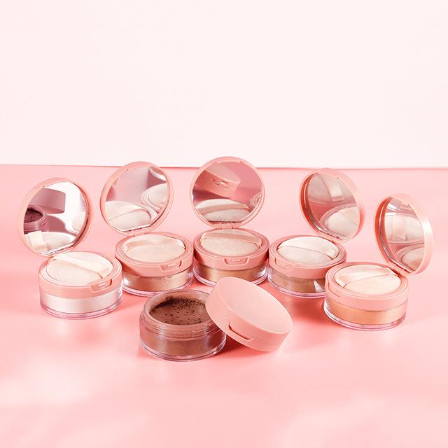 6 couleurs de poudre fixante pour paupières rose