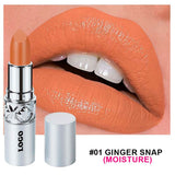 24 Colors Of Silver Tube Moisturizing Lipstick Long-lasting Color Retention Makeup