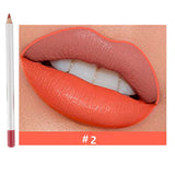 25 Colors Of Matte Waterproof Lip Liner With Sharpener