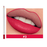 25 Colors Of Matte Waterproof Lip Liner With Sharpener