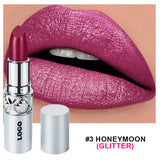 16 Colors Moisturizing Glitter Lipstick Long-lasting Color