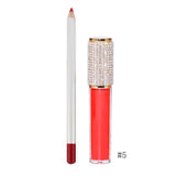 49 Colors Matte Long-lasting Non-fading Liquid Lipstick Lip Liner Set #1-#33