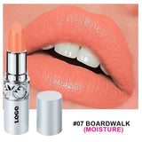 24 Colors Of Silver Tube Moisturizing Lipstick Long-lasting Color Retention Makeup