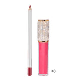49 Colors Matte Long-lasting Non-fading Liquid Lipstick Lip Liner Set #1-#33