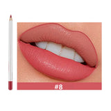 25 Colors Of Matte Waterproof Lip Liner With Sharpener
