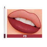 25 Colors Of Matte Waterproof Lip Liner With Sharpener