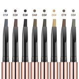 8 Color Waterproof And Sweat Proof Double Headed Eyebrow Pencil