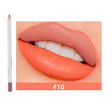 25 Colors Of Matte Waterproof Lip Liner With Sharpener