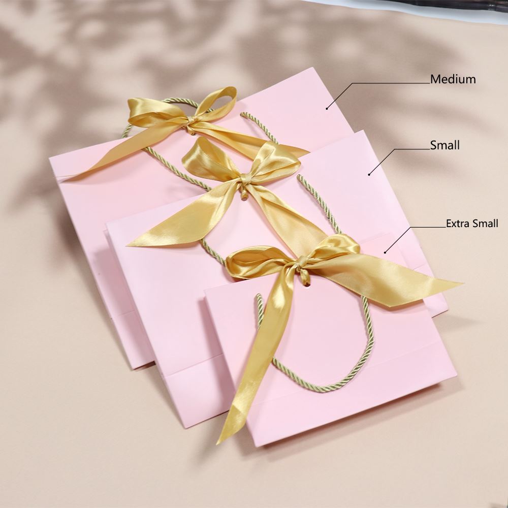 8 colors small ribbon gift bag/cosmetic bag/shopping bag【30PCS】