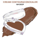 28-shade Heart-shaped Contour Cream/Concealer