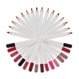 25 Colors Of Matte Waterproof Lip Liner With Sharpener