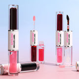 4-color 2-in-1 Peel-off Lip Gloss & Clear Lip Oil
