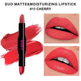 12 Colors 2 In 1 Double-headed Non-stick Cup Lipstick Moisturizing Non-fading Lipstick