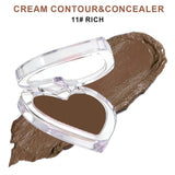 28-shade Heart-shaped Contour Cream/Concealer