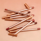 12 Color Gold Wood Matte Lipliner (Including Pencil Sharpener)
