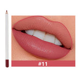 25 Colors Of Matte Waterproof Lip Liner With Sharpener