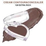 28-shade Heart-shaped Contour Cream/Concealer