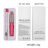 49 Colors Matte Long-lasting Non-fading Liquid Lipstick Lip Liner Set #1-#33