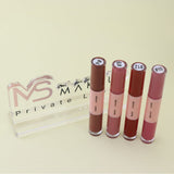 12 Colors 2 In 1 Moisturizing Mirror Lip Glaze Matte Non-stick Liquid Lipstick
