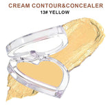 28-shade Heart-shaped Contour Cream/Concealer