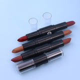 12 Colors 2 In 1 Double-headed Non-stick Cup Lipstick Moisturizing Non-fading Lipstick