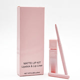 16 colors Matte Lip Kit Lipstick & Lip Liner