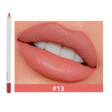25 Colors Of Matte Waterproof Lip Liner With Sharpener