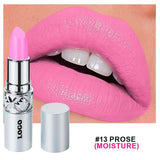 24 Colors Of Silver Tube Moisturizing Lipstick Long-lasting Color Retention Makeup