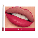 25 Colors Of Matte Waterproof Lip Liner With Sharpener