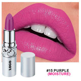 24 Colors Of Silver Tube Moisturizing Lipstick Long-lasting Color Retention Makeup
