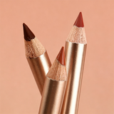 12 Color Gold Wood Matte Lipliner (Including Pencil Sharpener)