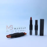12 Colors 2 In 1 Double-headed Non-stick Cup Lipstick Moisturizing Non-fading Lipstick