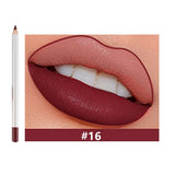 25 Colors Of Matte Waterproof Lip Liner With Sharpener