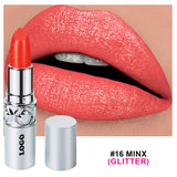 16 Colors Moisturizing Glitter Lipstick Long-lasting Color