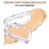 28-shade Heart-shaped Contour Cream/Concealer